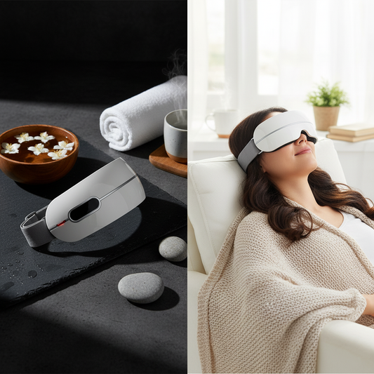 Relaxing Heated Eye Massager with Vibration