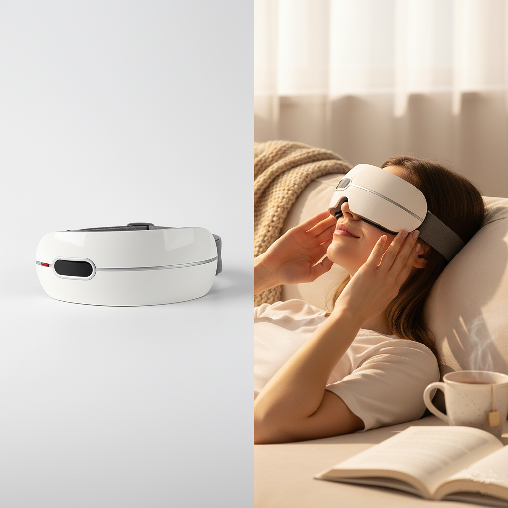 Relaxing Heated Eye Massager with Vibration