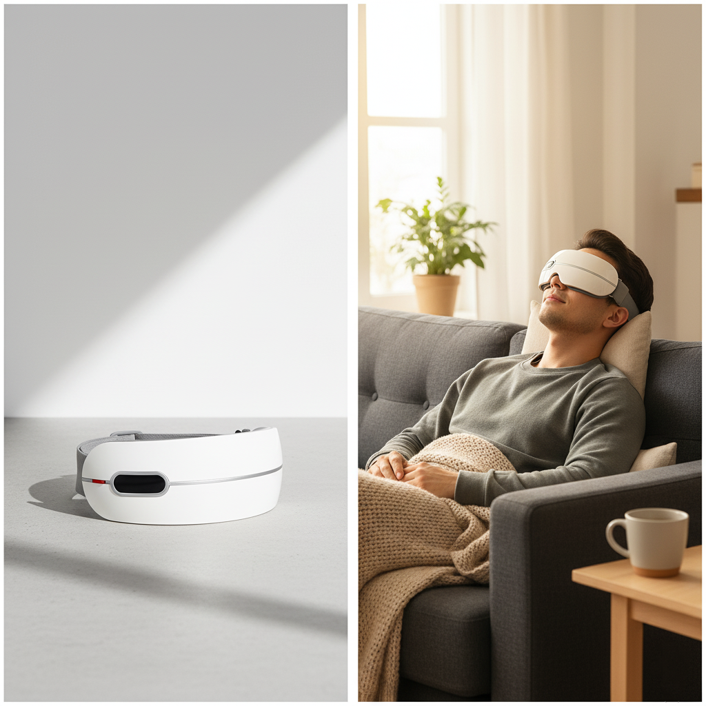 Relaxing Heated Eye Massager with Vibration